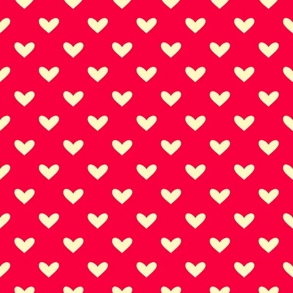 Simple Polka Dot Heart Seamless Pattern — Stock Vector