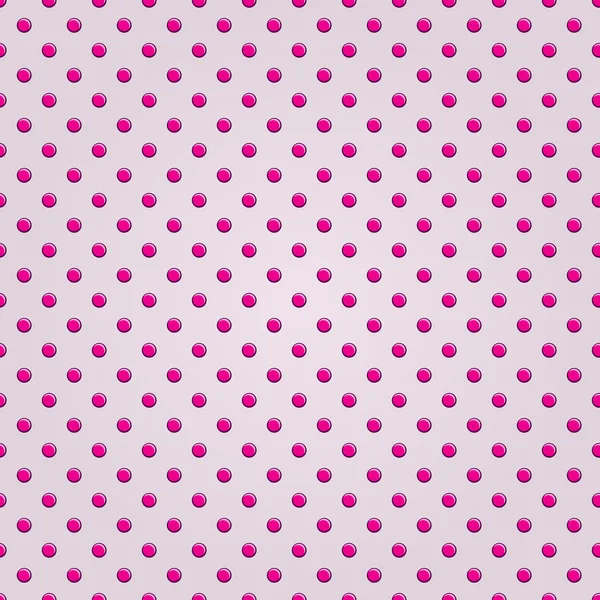 Seamless Pink Polka Dot Background — Stock Vector