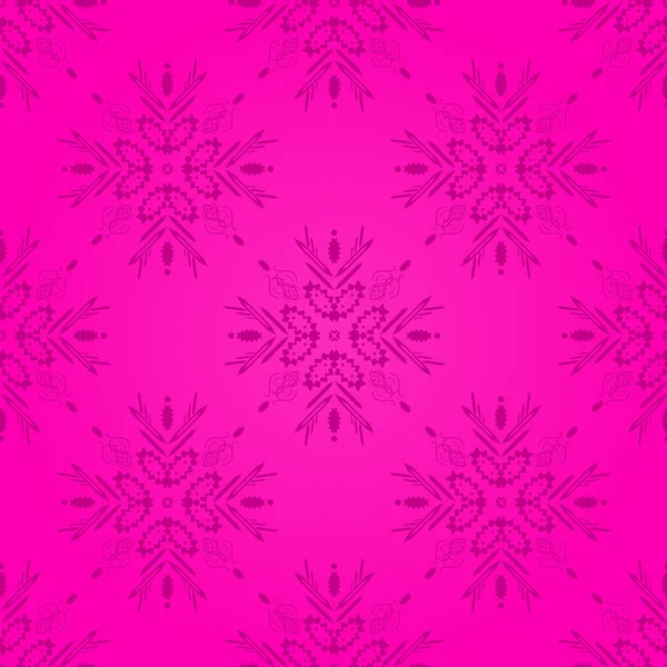 Pink Damask Seamless Pattern — Stock Vector