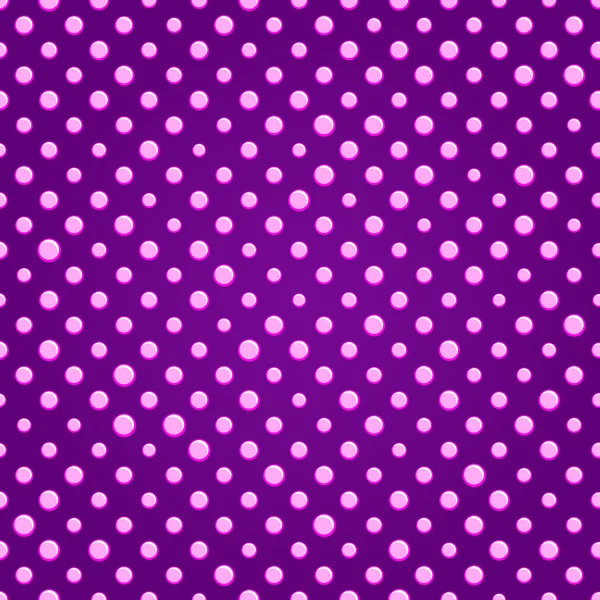 Roxo Polka dot padrão sem costura — Vetor de Stock