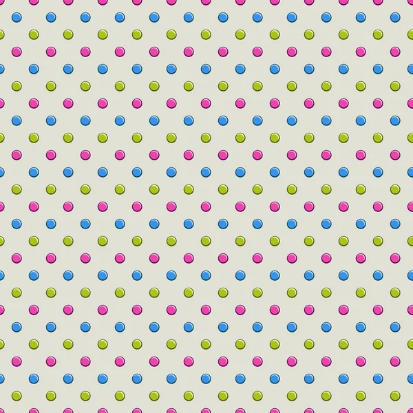 Motif sans couture à pois — Image vectorielle