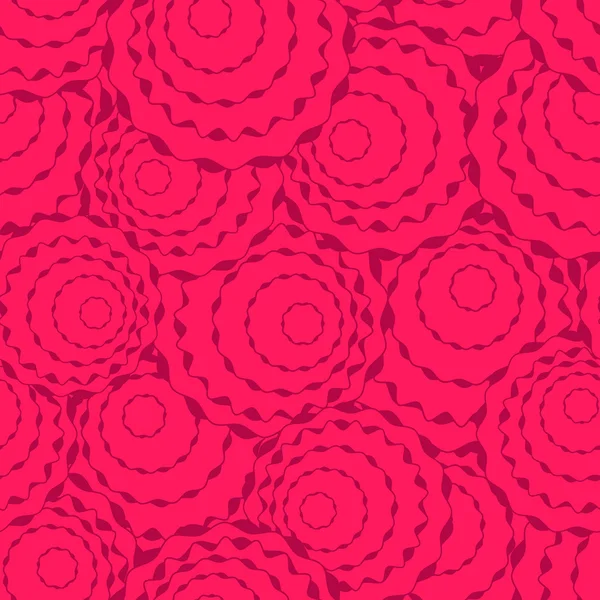 Nahtloses Muster mit abstrakter einfacher Rose — Stockvektor