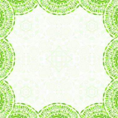 Mavi dekorasyon çerçevesi