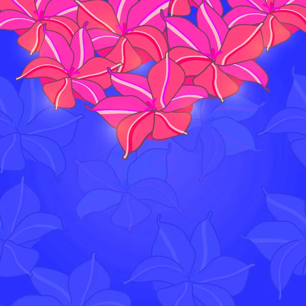 Pnk Flowers on Purple Background — Stock Photo, Image