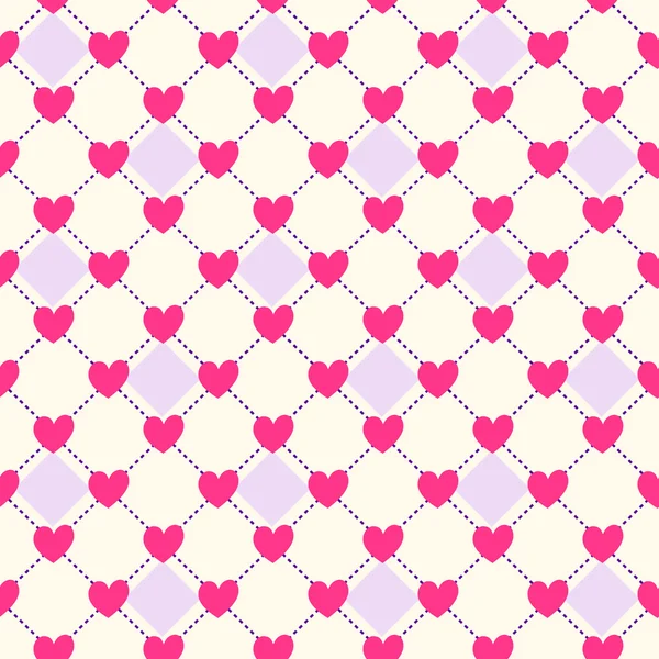 Seamless Geometric Heart Pattern — Stock Photo, Image