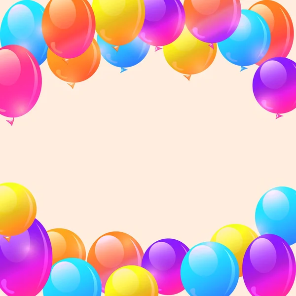 Heldere ballon frame achtergrond — Stockfoto
