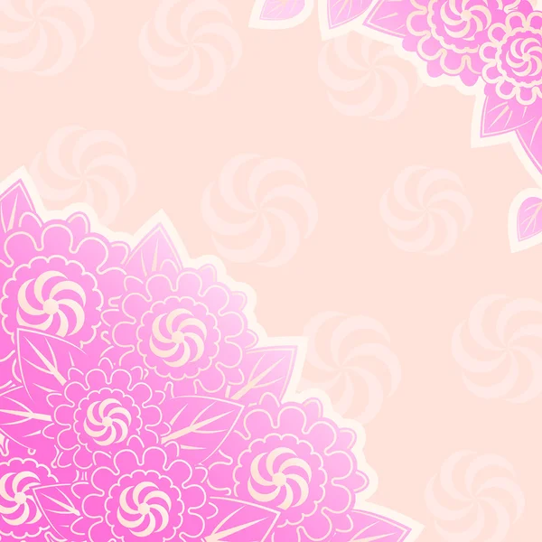 Buquê de flores rosa no canto — Fotografia de Stock