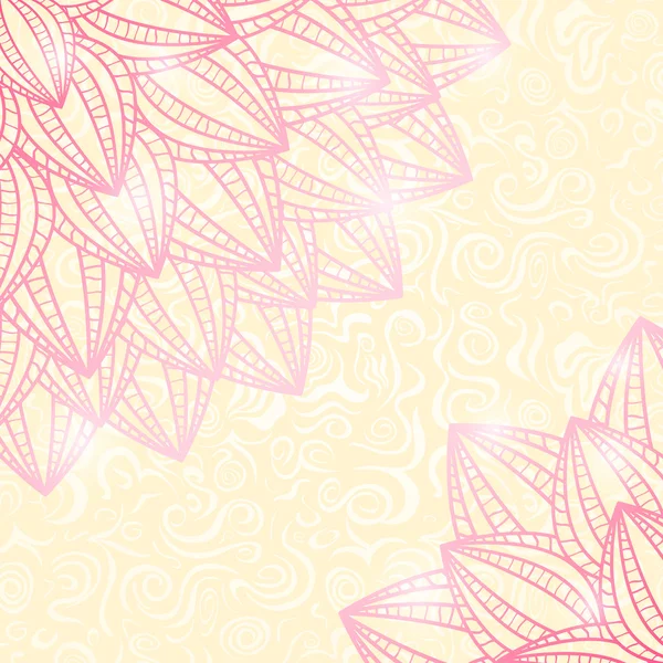 花カードの coners のピンクの花 — ストック写真
