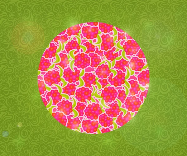 Абстрактный круг с ягодами — стоковое фото