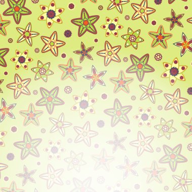 Yeşil çiçekli davetiye