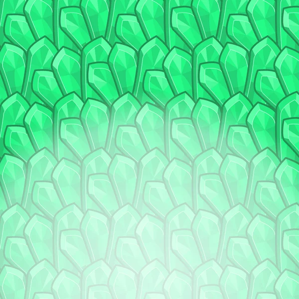 Tarjeta con patrón geométrico abstracto verde — Vector de stock