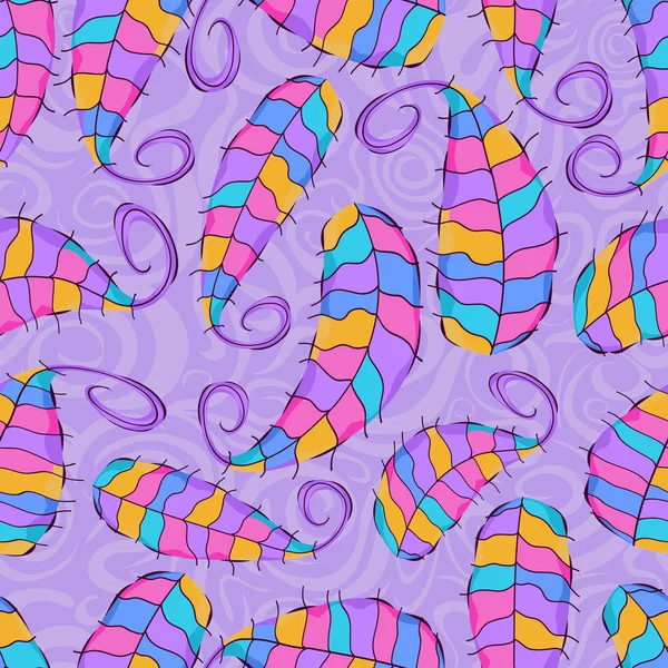 Пастельні фіолетовий колір листя безшовного фону — стоковий вектор