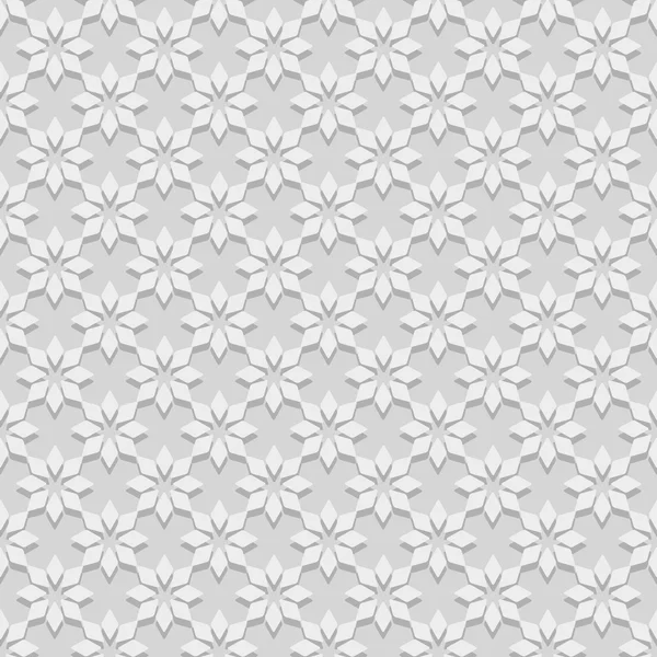 幾何学的なグレー色のシームレスなパターン — ストックベクタ