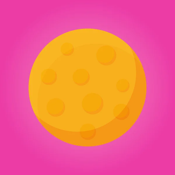 Conception plate de fromage rond — Image vectorielle