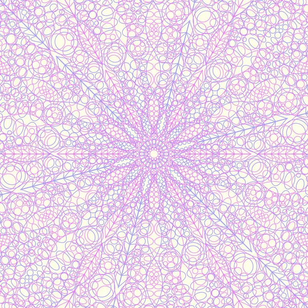 Mandala Tribal Design Contexte Ornemental Illustration Vectorielle Orientale Ornement Caniche — Image vectorielle