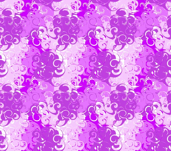 Vector Purple Swirl Abstraktes Nahtloses Muster — Stockvektor