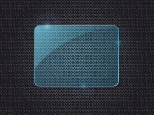 Blaues Rechteck Glasrahmen Für Werbung Mit Platz Für Text Abstrakter — Stockfoto