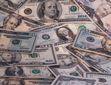 Birleşik Devletler Para Birimi 'nin Farklı Değer Dağılımı Bir On Yirmibir Yüz Elli Bir