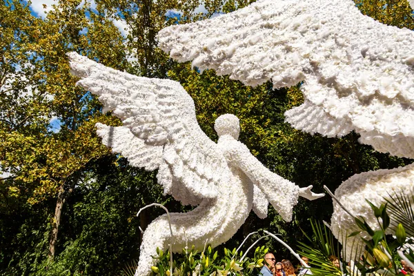 Debrecen Hungría Agosto 2021 Flower Festival Esculturas Gigantes Composiciones Hechas —  Fotos de Stock