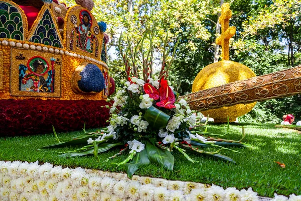 Debrecen Hungary August 2021 Flower Festival Giant Sculptures Compositions Made — Stock Photo, Image