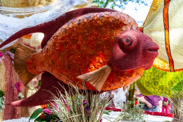 Debrecen Hungría Agosto 2021 Flower Festival Esculturas Gigantes Composiciones Hechas —  Fotos de Stock