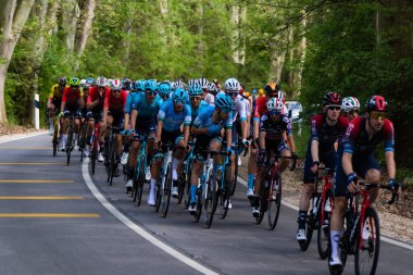 Budapeşte, Macaristan 12 Mayıs 2022: Birinci Aşama 'da ata binme. 