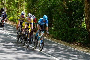 Budapeşte, Macaristan 12 Mayıs 2022: Birinci Aşama 'da ata binme. 