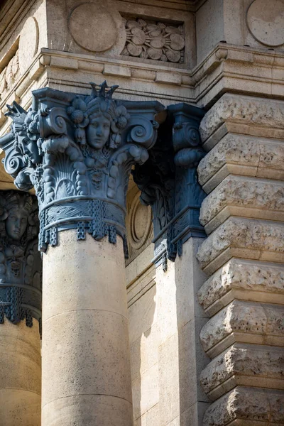 Detail Faade Bath Szechenyi Budapest Hungary — Stock Photo, Image