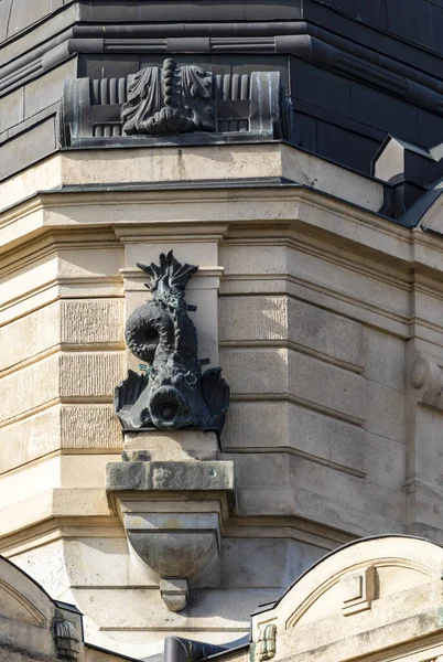 Detail Faade Bath Szechenyi Budapest Hungary — Stock Photo, Image