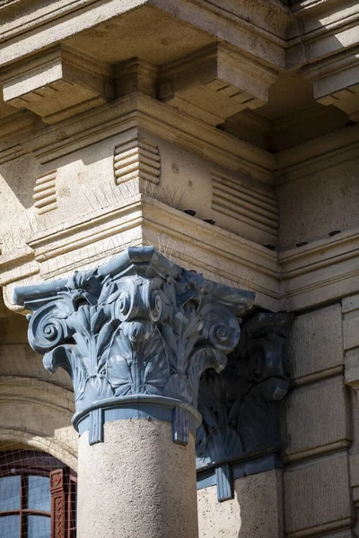 Detail Faade Bath Szechenyi Budapest Hungary — Stock Photo, Image