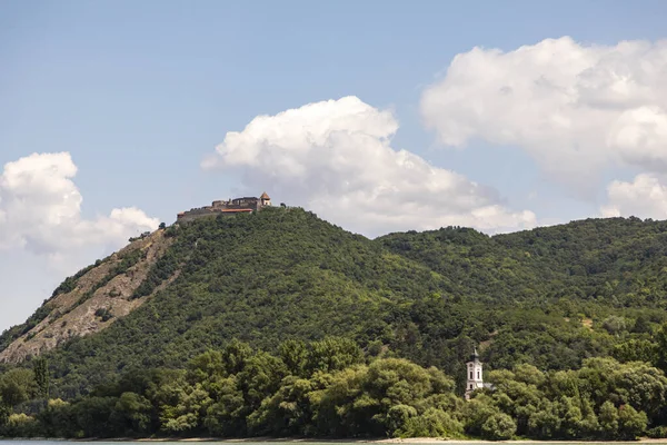 Bend Dunaju Rzeki Gór Pilis — Zdjęcie stockowe