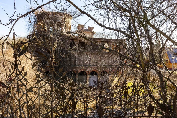 Las Ruinas Castillo Caza Del País Del Siglo Xix Principios — Foto de Stock