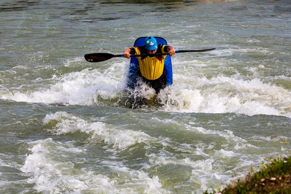 Slovakya Gabkovo Parkı Ağustos 2019 Hevesli Silahlanma Için Beyaz Raftingi — Stok fotoğraf