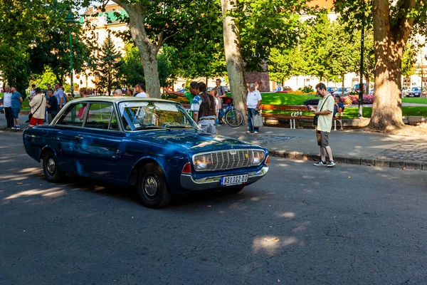 Szeged Hungary Aug 2022 Festival Rare Vintage Cars Driven Owners — Stock Photo, Image
