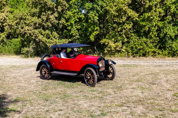 Festival Van Achterste Vintage Auto Mercedes Gereden Door Eigenaren Zijn — Stockfoto