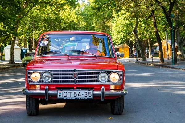 Szeged Hungria Aug 2022 Festival Carros Antigos Traseiros Comunista São — Fotografia de Stock