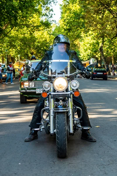 Festival Bakre Cyklar Inklusive Kommunistiska Mönster Drivs Ägare Tillbaka Och — Stockfoto