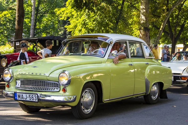 Szeged Hungria Aug 2022 Festival Carros Antigos Traseiros Comunista São — Fotografia de Stock