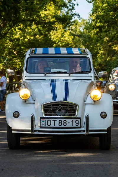 Szeged Hongrie Août 2022 Fête Des Rares Voitures Anciennes Pilotées — Photo