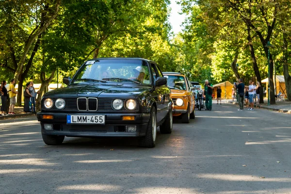 Szeged Hongrie Août 2022 Fête Des Rares Voitures Anciennes Pilotées — Photo