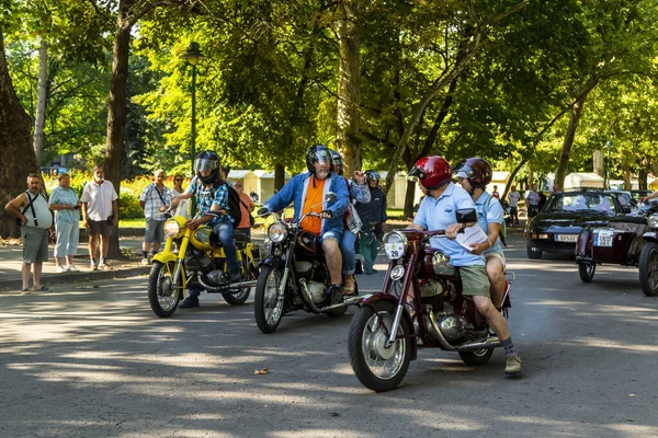 Seged Hungary Aug 2021 Фестиваль Задніх Велосипедів Включаючи Екс Комуністичні — стокове фото