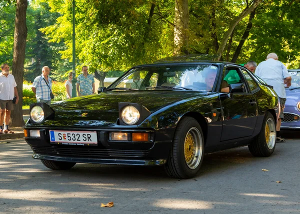 Szeged Hungary Aug 2021 Festival Rear Vintage Cars Driven Owners — Stock Photo, Image