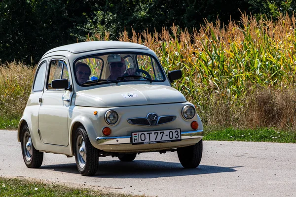 Szeged Hongrie Août 2021 Fête Des Voitures Anciennes Arrière Pilotées — Photo