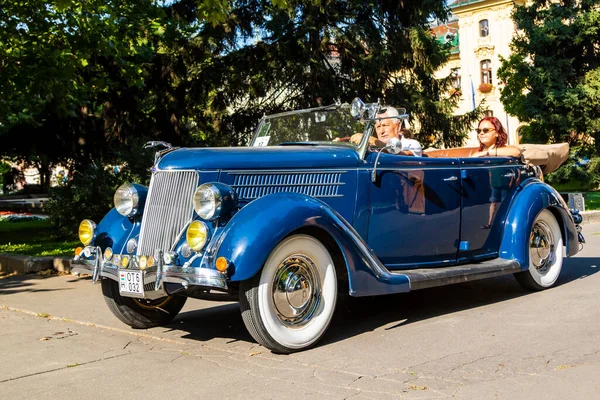 Szeged Hongrie Août 2021 Fête Des Voitures Anciennes Arrière Pilotées — Photo