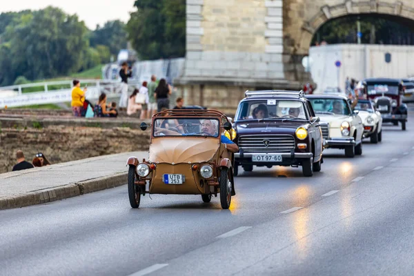 Szeged Hungary Aug 2022 Festival Van Achterste Vintage Auto Fietsen — Stockfoto