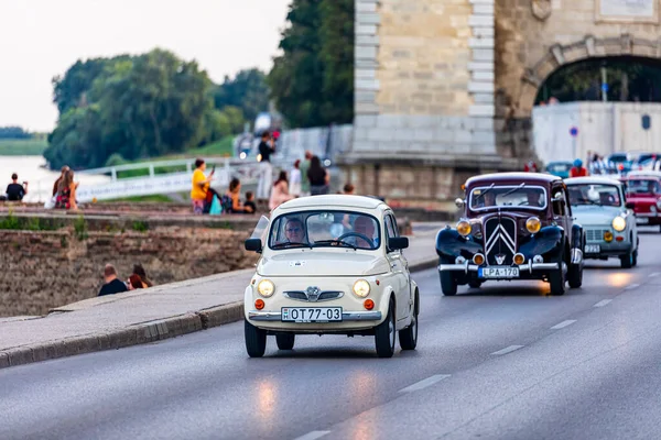 Szeged Ungarn Aug 2022 Festival Der Hinteren Oldtimer Und Fahrräder — Stockfoto