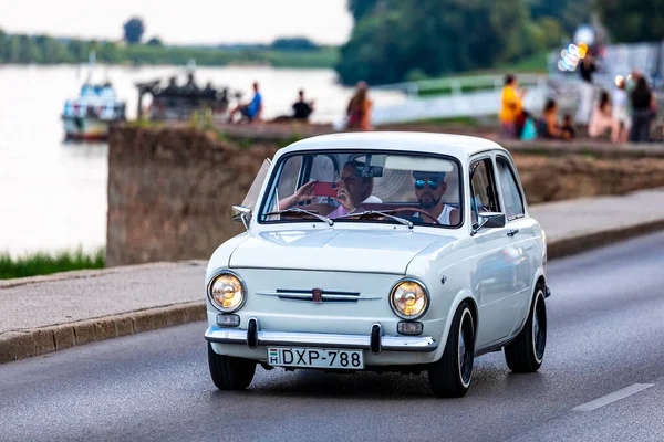 Szeged Hongrie Août 2022 Fête Des Voitures Anciennes Des Vélos — Photo