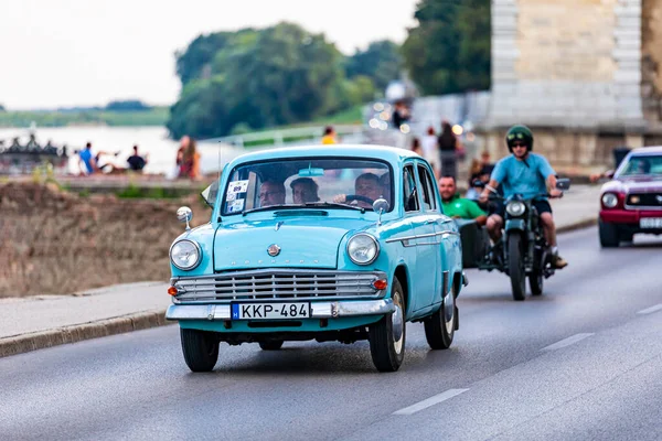 Szeged Ungarn Aug 2022 Festival Der Hinteren Oldtimer Und Fahrräder — Stockfoto