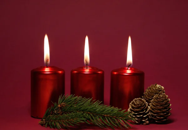 Candele rosse — Foto Stock