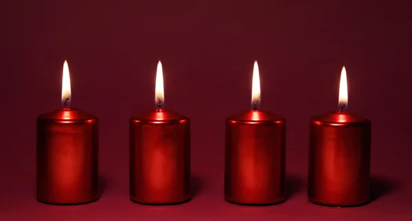 लाल मेणबत्त्या — स्टॉक फोटो, इमेज